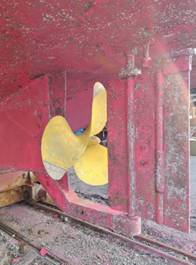 サンマリン3 スクリュープロペラ清掃前